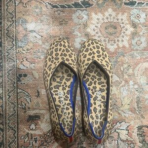 Rothy's Tan Leopard Print Flats